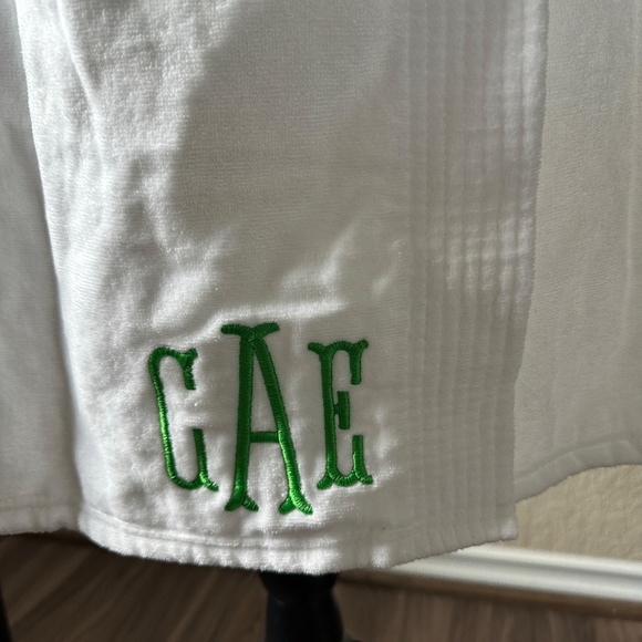 White Towel Wrap Skirt - Picture 2 of 5